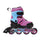 Patins à roulettes en ligne taille réglable 31-34 frein à plaquettes rose