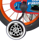 Bicicletta per Bambini 14" Hot Wheels Freni Caliper e Stabilizzatori in Acciaio Hi-Ten Blu e Rosso      