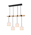 Lampada a Sospensione da Interno a LED in Metallo Nero Opaco