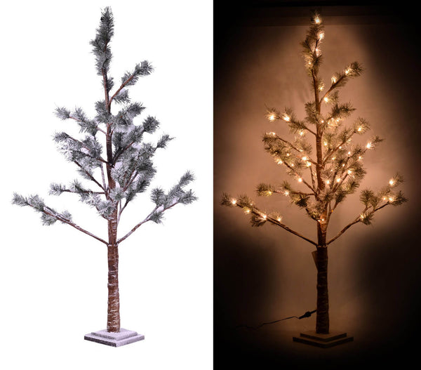 Sapin de Noël Lumineux 78 LEDs en Papier H132cm Adami Marron online