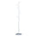 Portemanteau Debout en Acier Blanc 35x35x176 cm