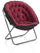 Fauteuil rembourré 77x70x92 cm en velours rouge