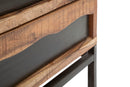 Comò Yellowstone 88x45x80 cm in Legno di Acacia e in Ferro Marrone e Nero