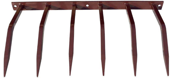 Barrière Anti-intrusion avec Pointes en Acier 49x25 cm pour Balcons Murs Marron prezzo