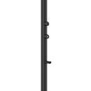 Doccia da Giardino in Alluminio Soffione LED Quadrato con Termometro LCD Sined Luna Alu Nero 