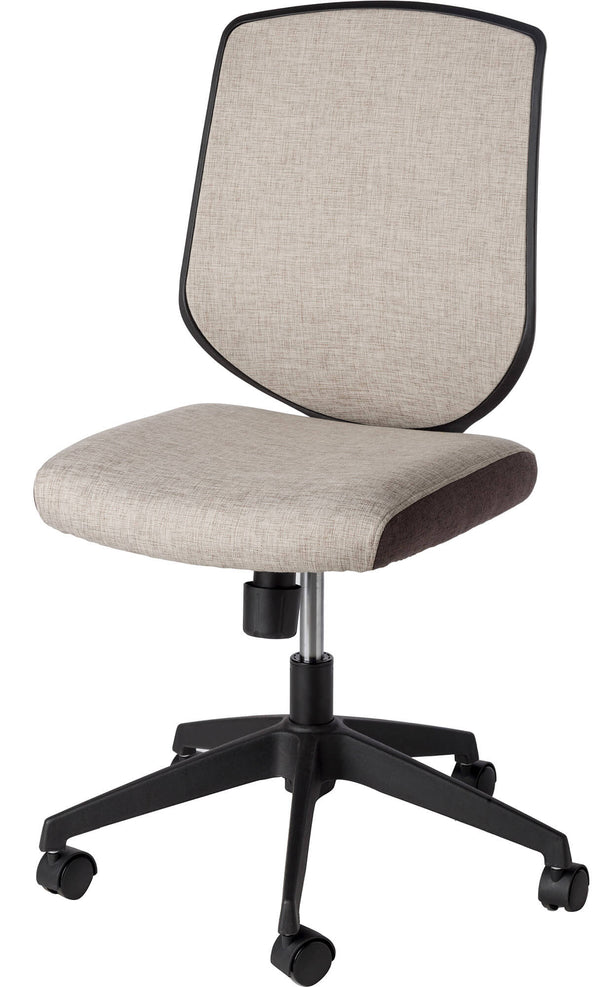 online Chaise de bureau opérative en lin marron clair Motti Young