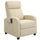 Fauteuil de massage Relax 68x88x98 cm avec télécommande en similicuir crème