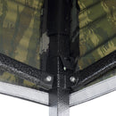 Gazebo Richiudibile Pieghevole 3x3m in Acciaio e PVC Impermeabile Mimetico