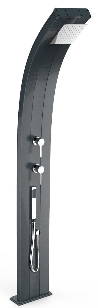 Doccia da Esterno Giardino Miscelatore e Doccetta Mobile Arkema Dada Grigio Antracite