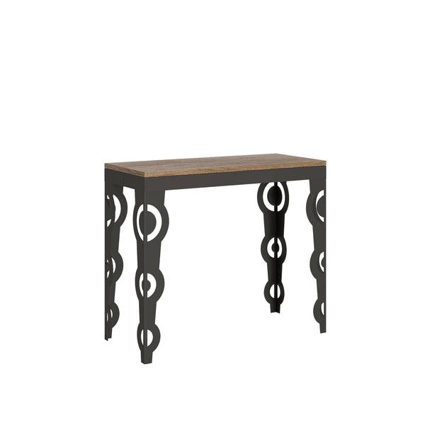 prezzo Console Extensible 90-300x40x77 cm en Mélamine Marron