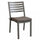 Chaise de jardin Formentera avec coussin 46x62x84 h cm en aluminium taupe