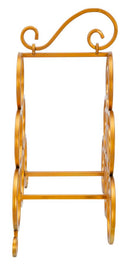 Porta Bottiglie Glam Ring 6 Posti 36x17,5x33,5 cm in Ferro Oro