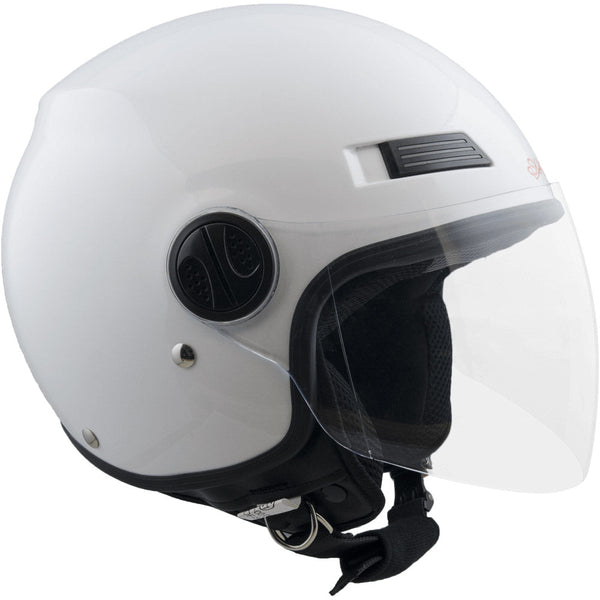 Casque Demi-Jet Scooter Visière Longue Ska-P 1 LH Metropoli Blanc Métal sconto