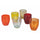 Ensemble de 6 verres à eau Acapulco Sunset en verre rouge Villa d'Este Home Tivoli