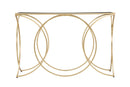 Console Infinity Small 120x40x79 cm in Ferro e Specchio Oro e Nero