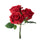 Lot de 2 bouquets de roses artificielles avec 3 fleurs 30 cm Touche de Noël