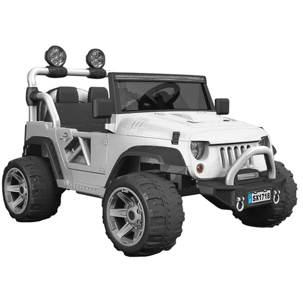 prezzo Voiture Électrique pour Enfants 12V 2 Places Miller Overland Blanc