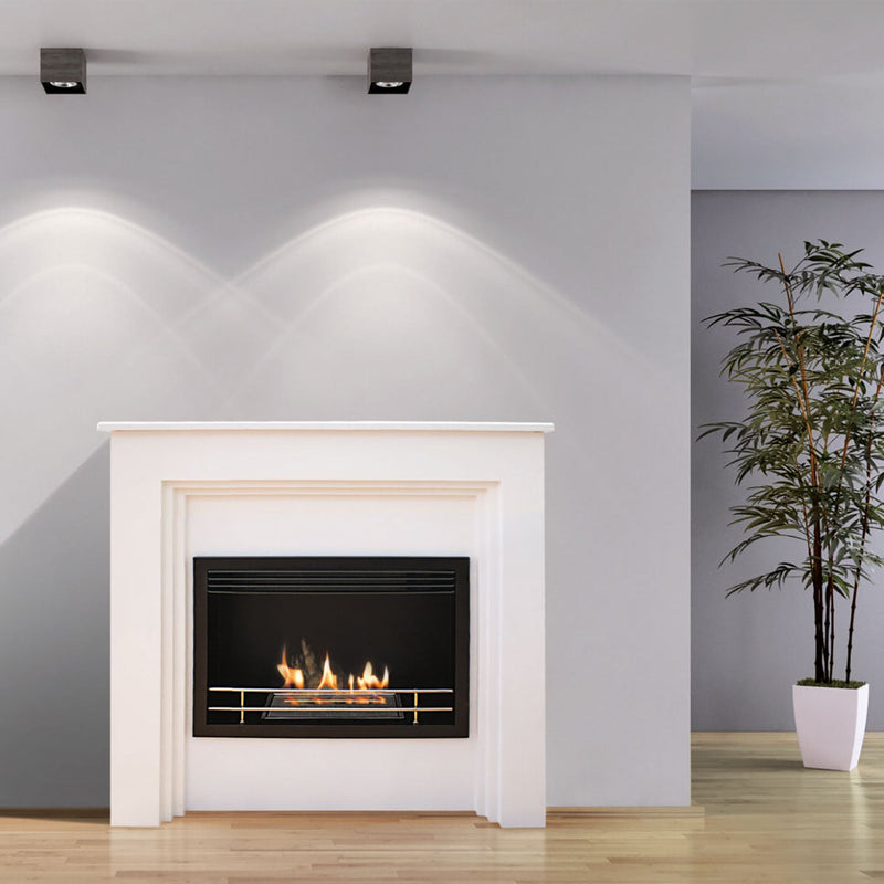 Camino a Bioetanolo da Pavimento 95x33x96 cm 2500W 1,5L Conegliano Bianco 