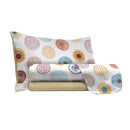 Set Lenzuola con Stampa Sopra Sotto e Federe Circle Varie Misure