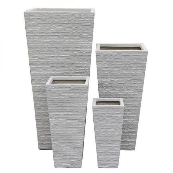 Lot de 4 vases Lys en Fibre-argile Beige acquista