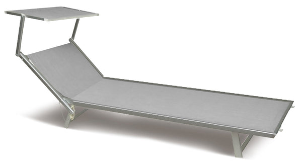 Bain de soleil de jardin en aluminium blanc Soriani Riccione acquista