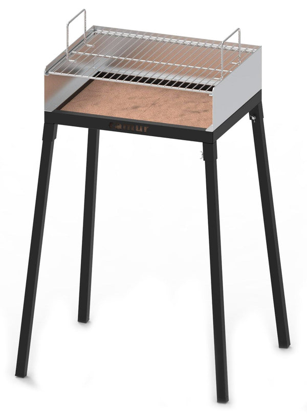 Barbecue à Charbon de Bois Charbon de Bois avec Famur BK 6 Camping Grill Inox sconto