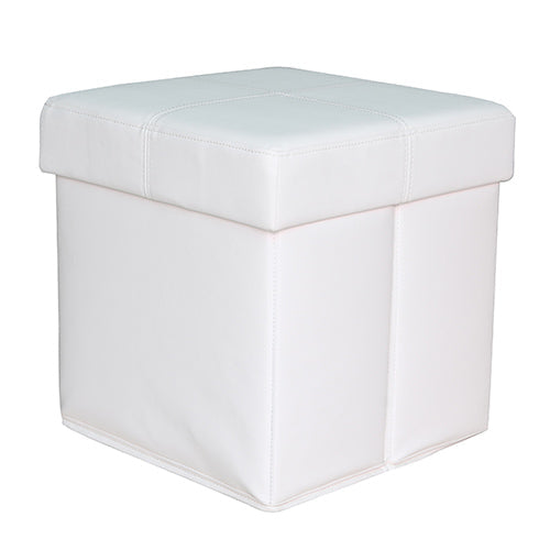 prezzo Pouf Pouf Puff Rangement Modèle Rangement 38X38X38 Cm Couleur Blanc 