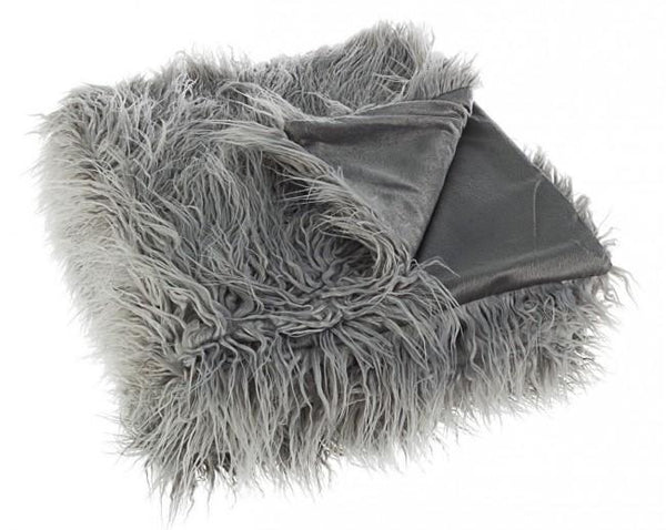 prezzo Plaid Alesha Gris 120x150 cm en Tissu