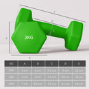 Set Manubri con Supporto 6 Manubri 12kg Totali in Metallo Multicolore      