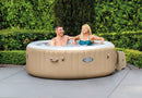 Vasca Idromassaggio da Esterno Gonfiabile Riscaldata 4 Posti Ø196x71 cm Intex 28426 Beige