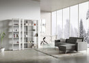 Libreria Moderna 5 Ripiani 178x36x204 cm in nobilitato Bianco