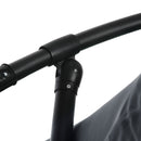 Ombrellone da Giardino 295x295x242 cm con Zanzariera e Base a Croce Grigio Scuro  