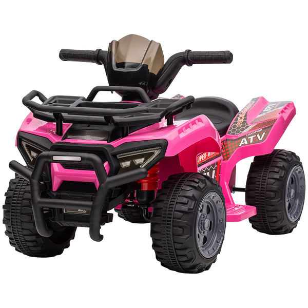 acquista Quad Elettrico per Bambini 18-36 Mesi con Batteria Ricaricabile 6V 70x42x45 cm in Metallo e PP Rosa