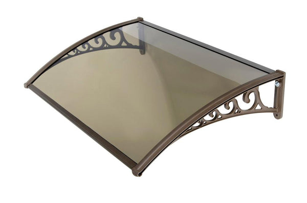 Auvent Modulaire Compact en Polycarbonate Marron/Fumè 100X80cm Bertozzi Naxos sconto