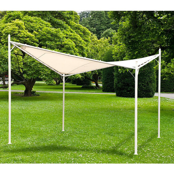 Gazebo Voile de Jardin avec Housse de Voile 3.6X3.6M Structure Métallique Bertozzi acquista