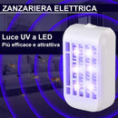 Set 2 Zanzariera Elettrica Anti Zanzare Mosche Luce 4 LED UV Elettroinsetticida-2