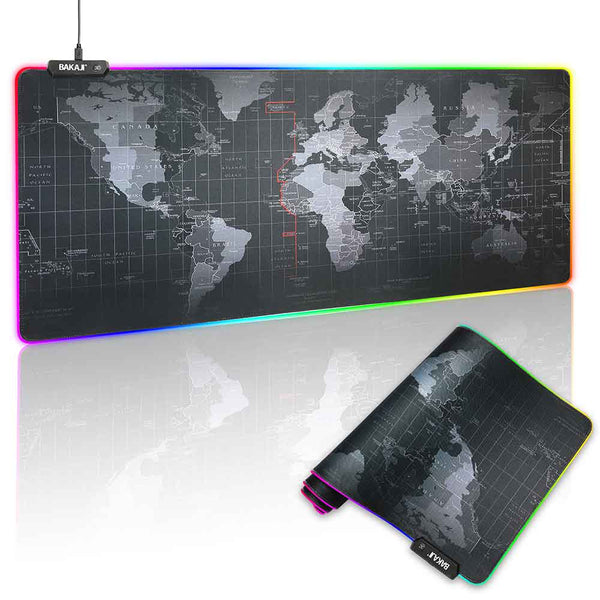 Tappetino Mouse Tastiera Gaming XXL 90x40 Mousepad Luce LED RGB Cambio Colore online