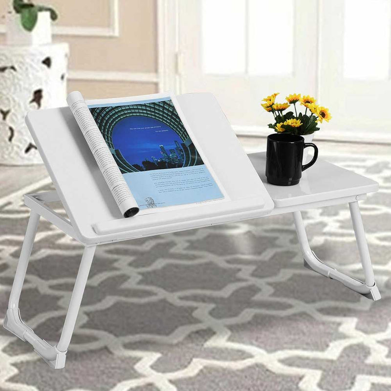Tavolino Vassoio Pieghevole da Letto Divano 65x30 cm per Notebook PC Laptop-1