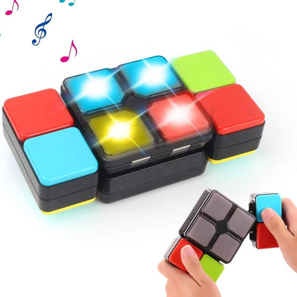 acquista Gioco Abilita Magic Cube Giocattolo Elettronico Bambini Luci e Suoni 4 Modalità