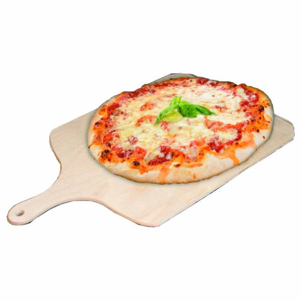 Pala per Pizza da Forno Fornetto Tagliere Legno Multistrato con Manico 40x29cm-1