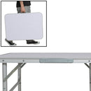 Tavolino Pieghevole con Struttura in Alluminio 75x55x60 Ideale per Campeggio-5