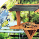 Casetta Mangiatoia per Uccelli da Giardino Bird House in Legno 115x35x35cm -5