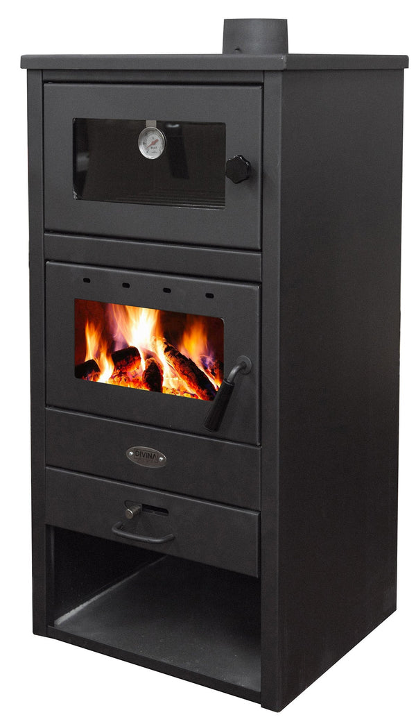 Poêle à Bois 12kW 140 m3 en Acier Anthracite online