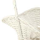 Set 2 Cesti a Forma di Cappelli in Materiale Naturale con Manico H 85 cm