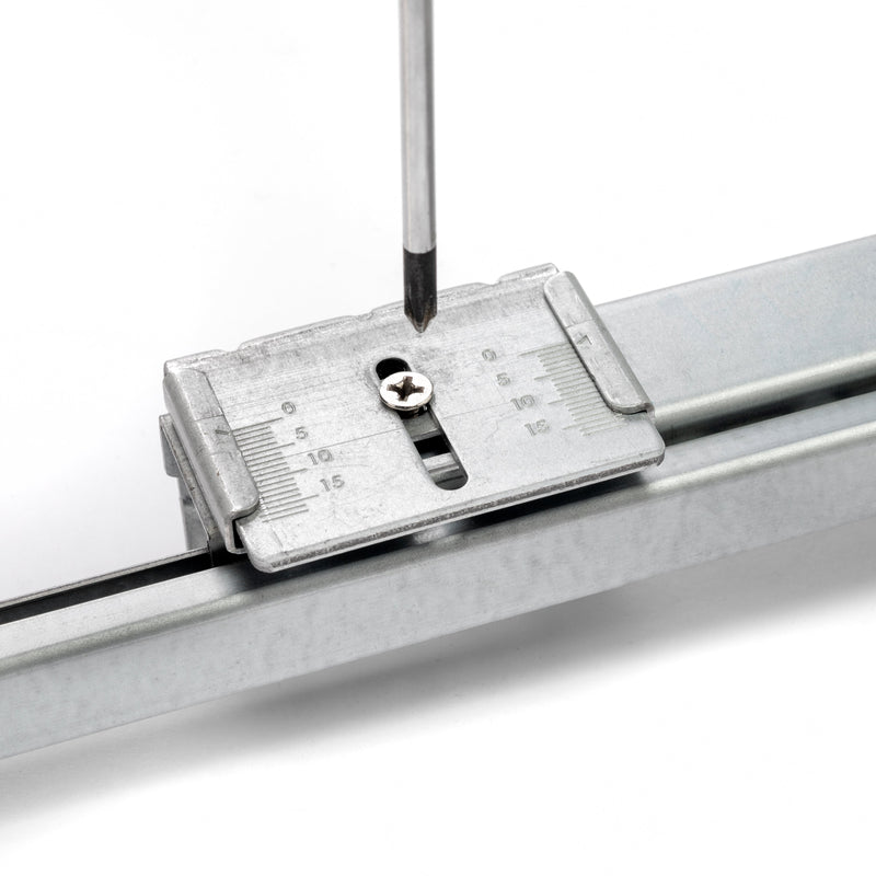 Kit Cassetto Organizzatore e Telaio per Armadio 900 mm in Alluminio e Plastica Emuca Grigio Pietra