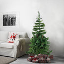 Albero di Natale 150H cm 504 Rami Pieghevoli in PVC Abete Artificiale