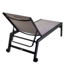 Lettino Prendisole da Giardino 203,5x70xh42,5 cm in Alluminio e Textilene Altamura Antracite