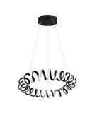 Lampada a Sospensione da Interno a LED in Metallo Nero Opaco