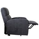 Poltrona Alzapersona Elettrica 1 Motore 75x65x101 cm in Tessuto Grigia