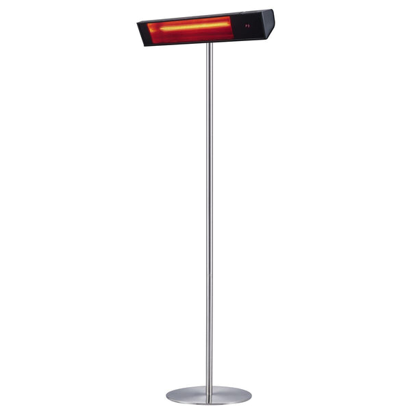Réchaud d'Extérieur Réverbère Réchauffeur sur Poteau 74,2x218x60 cm 2000W Sined Noir et Argent sconto